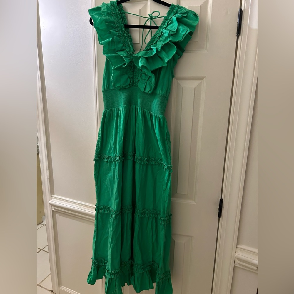 LOVE THE LABEL green maxi dress NEW WITH TAGS